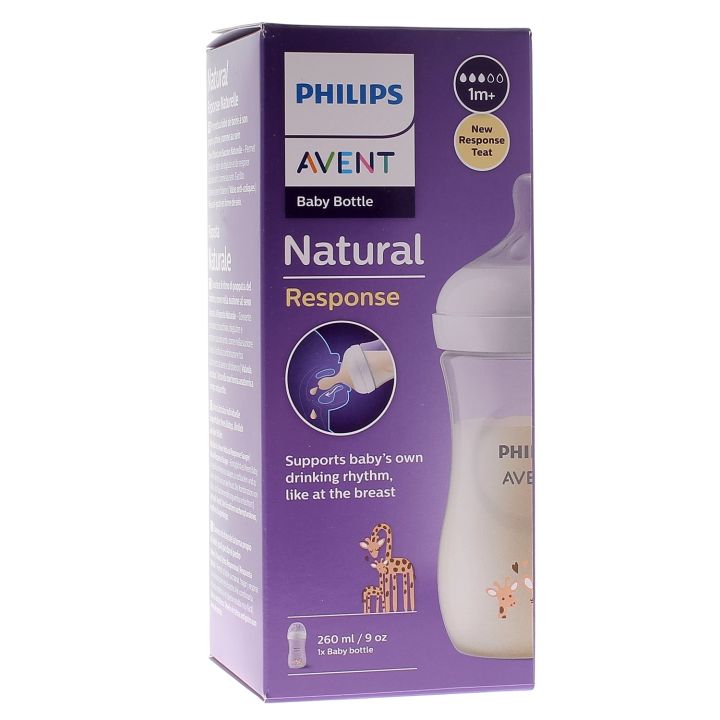 Natural Response Giraffenflasche Avent - Flasche mit 260 ml