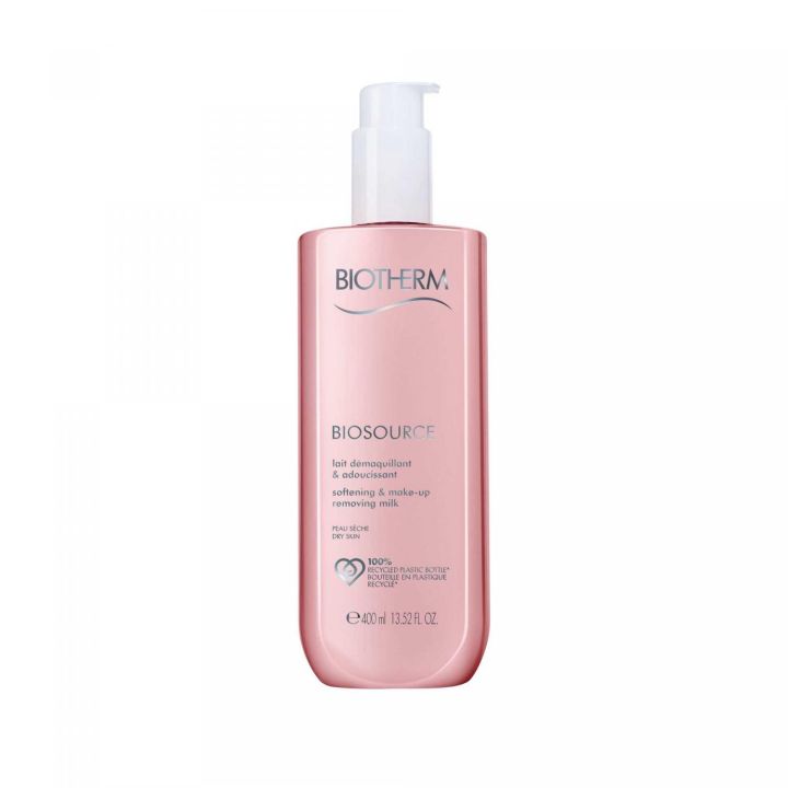 Biosource Sanfte Reinigungsmilch Biotherm - Pumpflasche mit 400ml