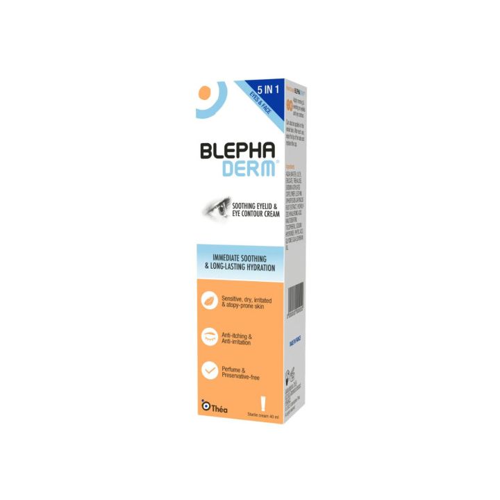 BlephaDerm beruhigende Creme für Augenlider und Augenbereich Théa - Tube mit 40 ml