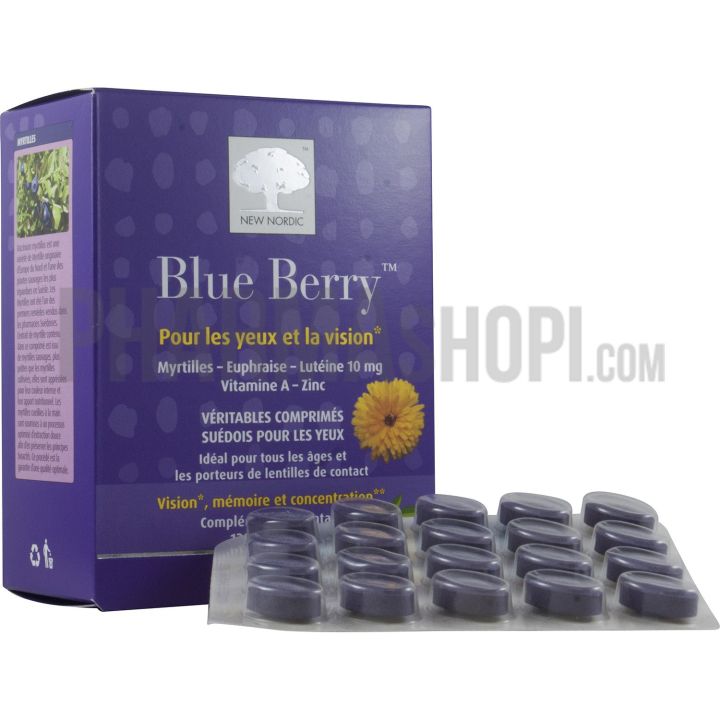 Blue Berry für die Augen und das Sehen New Nordic - Packung mit 120 Tabletten