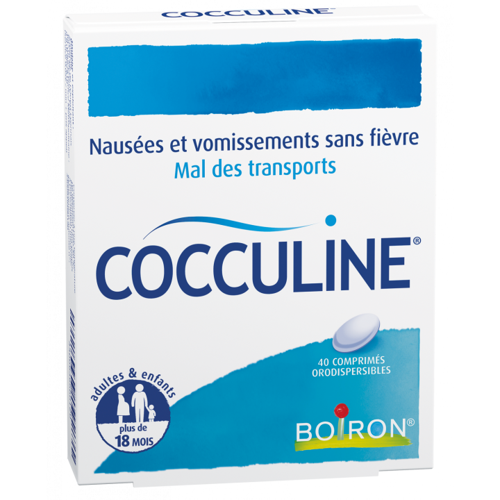 Cocculine orodispersible Tabletten Boiron - Packung mit 40 Tabletten