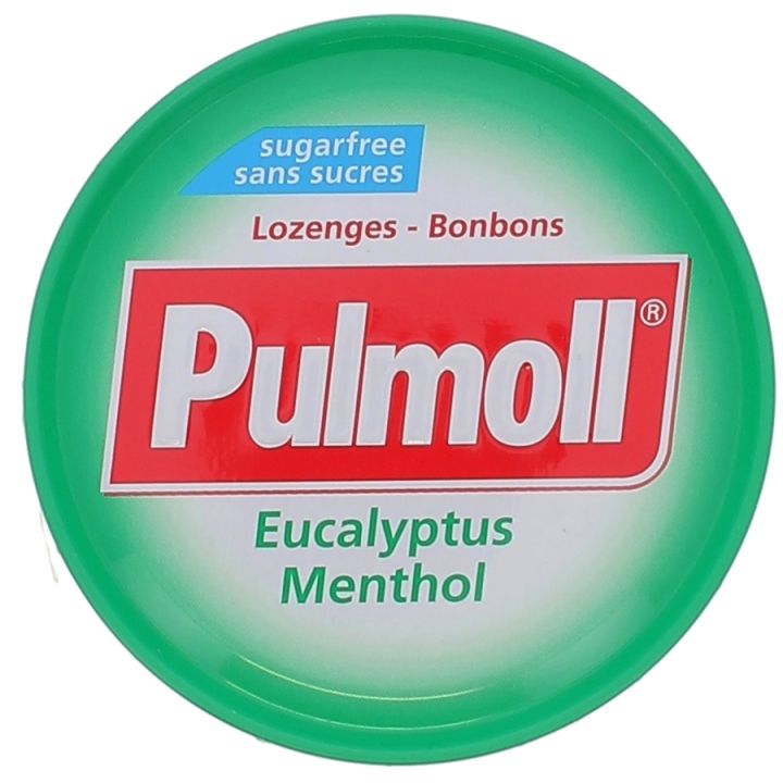Eukalyptus-Menthol-Bonbons ohne Zucker Pulmoll - 45 g Dose