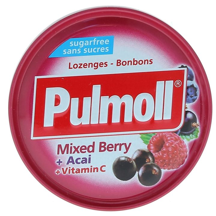 Fruchtbonbons ohne Zucker Pulmoll - 45 g Dose