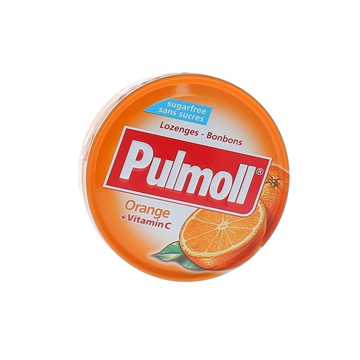 Zuckerfreie Pulmoll Orange Bonbons - 45 g Dose