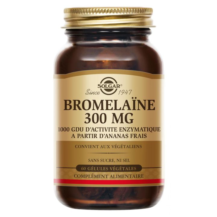 Bromelain 300 mg Solgar - Dose von 60 Kapseln