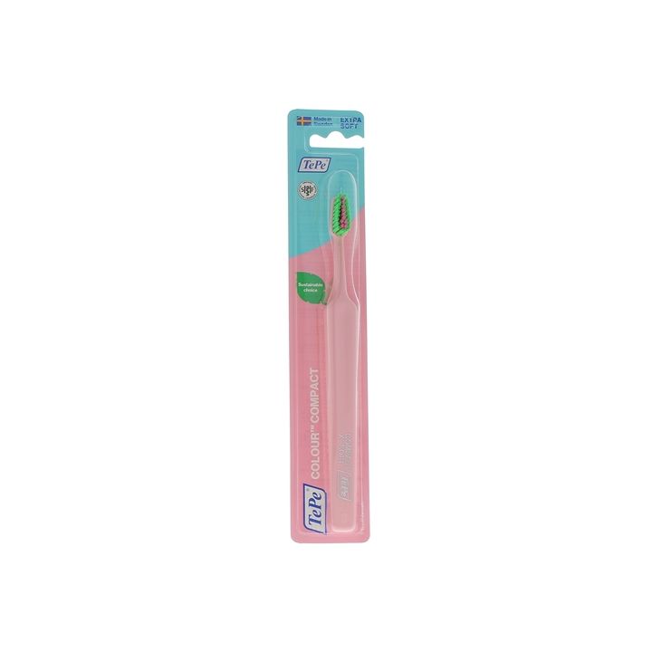 Zahnbürste Colour Compact ultra weich TePe - eine Zahnbürste