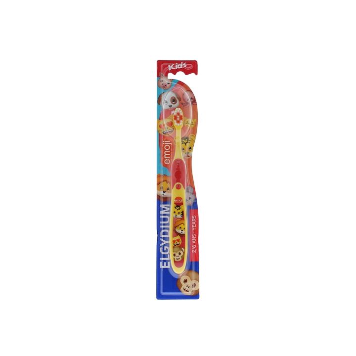 Zahnbürste Kinder Emoji Elgydium 2-6 Jahre - 1 Zahnbürste