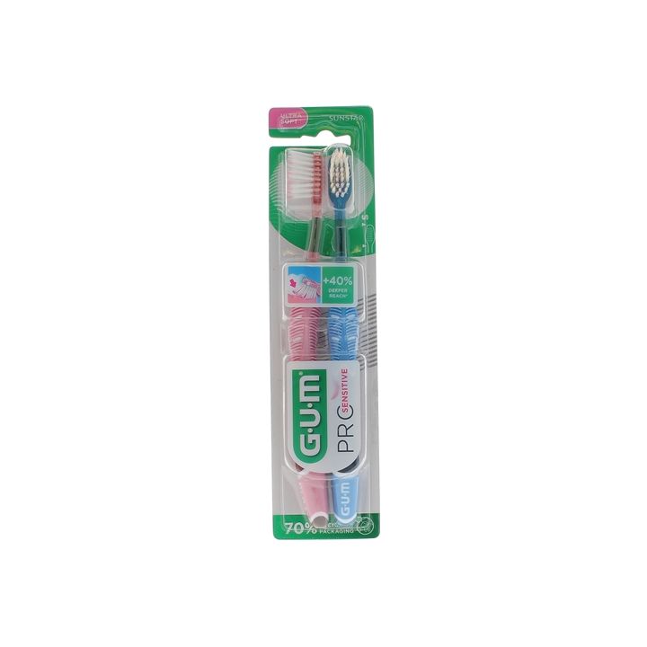 Pro Sensitive Ultra Soft GUM Zahnbürste - 2er-Pack Zahnbürsten