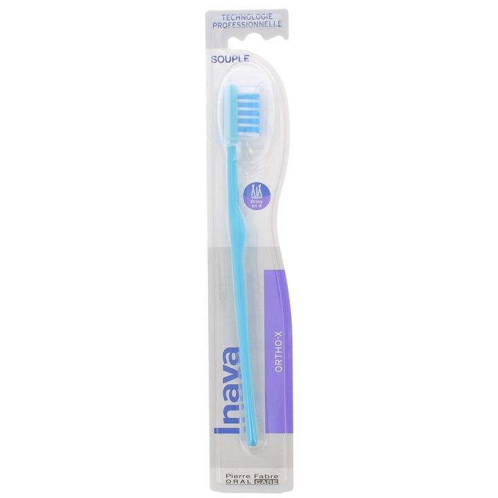 Zahnbürste weich 20/100 Ortho-X Inava - Farbe Blau