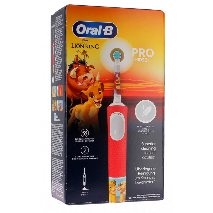 Wiederaufladbare elektrische Zahnbürste König der Löwen Kids Oral-B - eine elektrische Zahnbürste