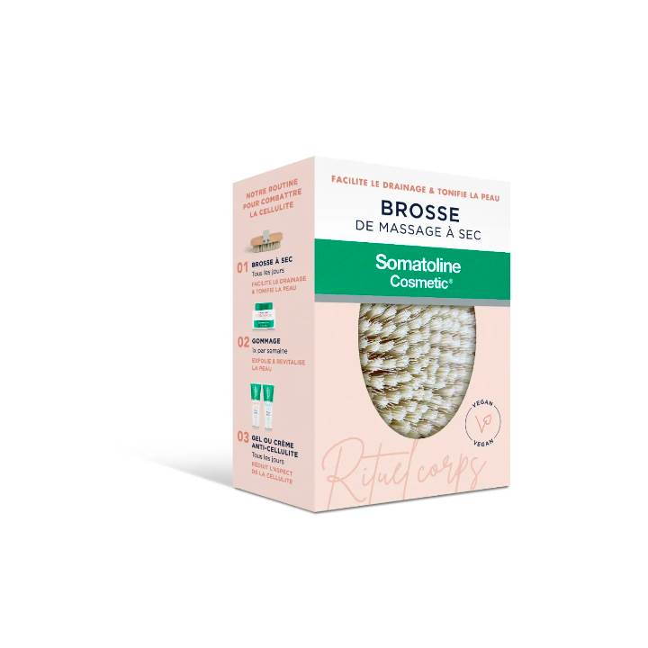 Trockenmassagebürste gegen Cellulite Somatoline Cosmetic - eine Bürste