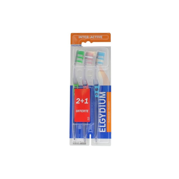 Interaktive Zahnbürsten Elgydium - 3 Zahnbürsten