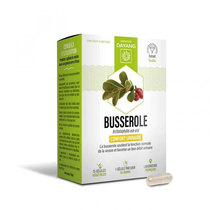 Busserole Komfort bei Harnwegserkrankungen Bio Dayang - Packung mit 15 Kapseln