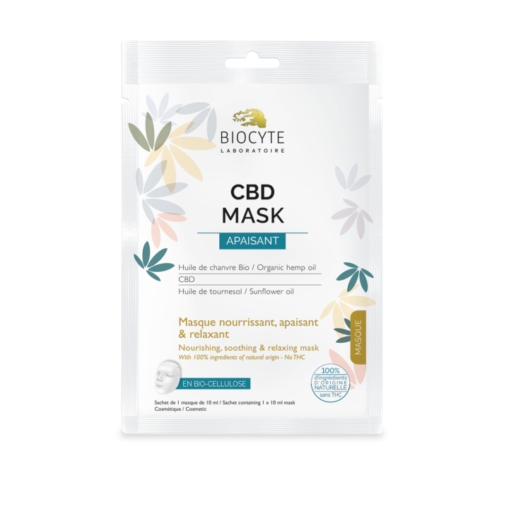 CBD Maske Beruhigende Gesichtsmaske Biocyte - eine Maske
