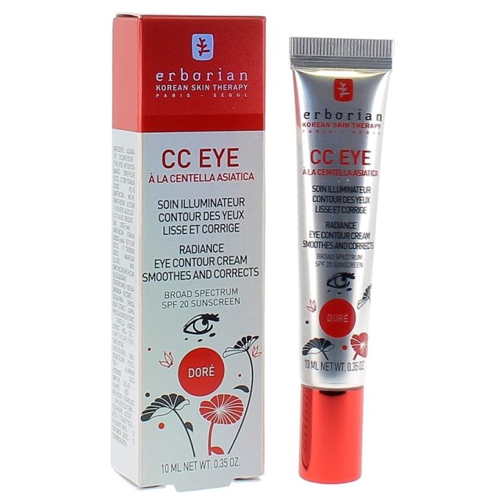 CC Eye Aufhellende Augenpflege Erborian - Farbton: Gold - Tube mit 10 ml