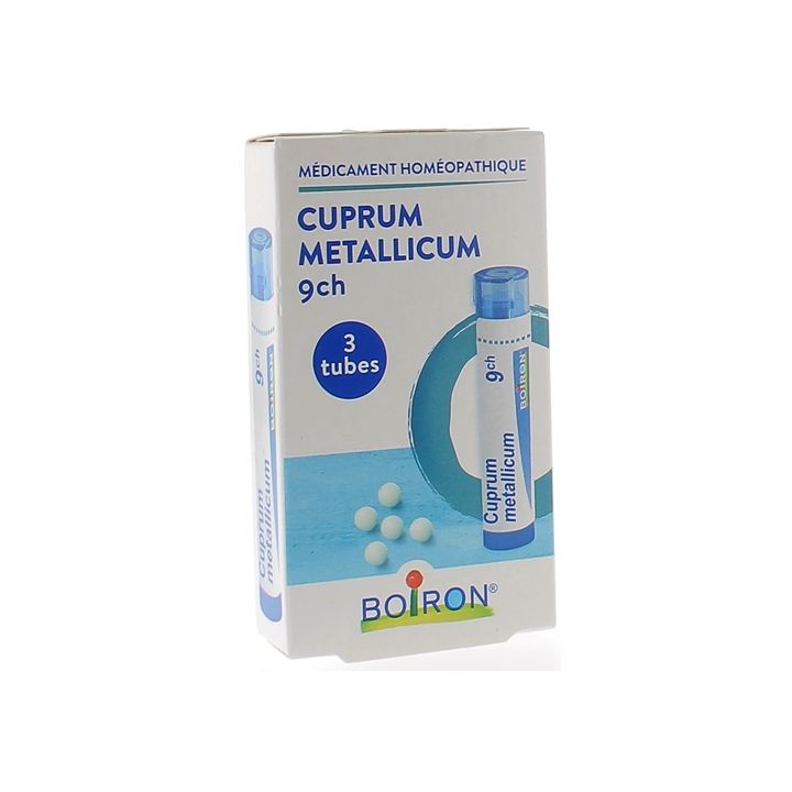 CUPRUM METALLICUM 9CH Granulat Boiron - 3 Röhrchen zu 4g