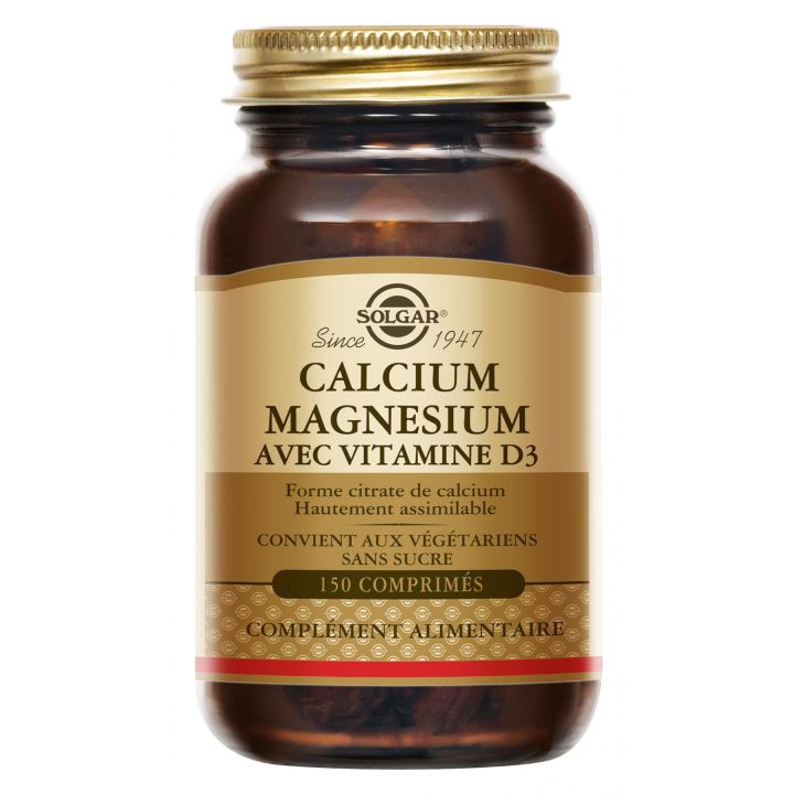 Calcium Magnesium Vitamin D3 Solgar - Dose von 150 Tabletten