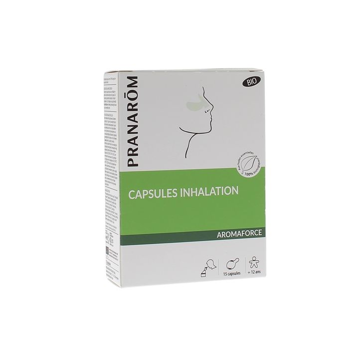 Aromaforce Inhalationskapseln bio Pranarôm - Schachtel mit 15 Monodosen