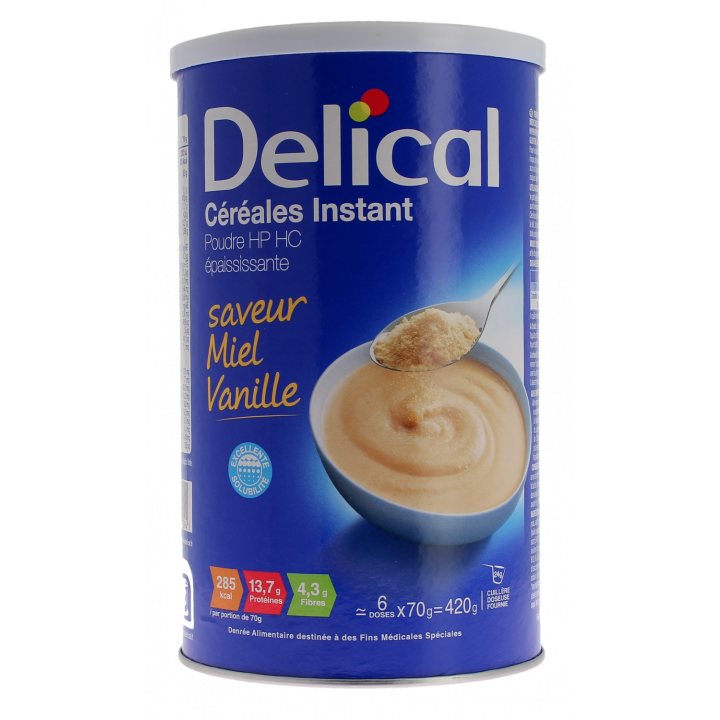 Instant-Honig-Vanille-Cerealien Delical - 420g Glas