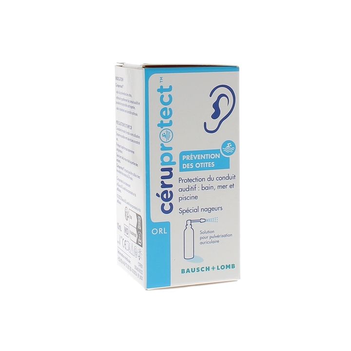 Céruprotect Ohrlösung zur Vorbeugung von Ohrenentzündungen für Schwimmer Bausch + Lomb - Flasche mit 10 ml