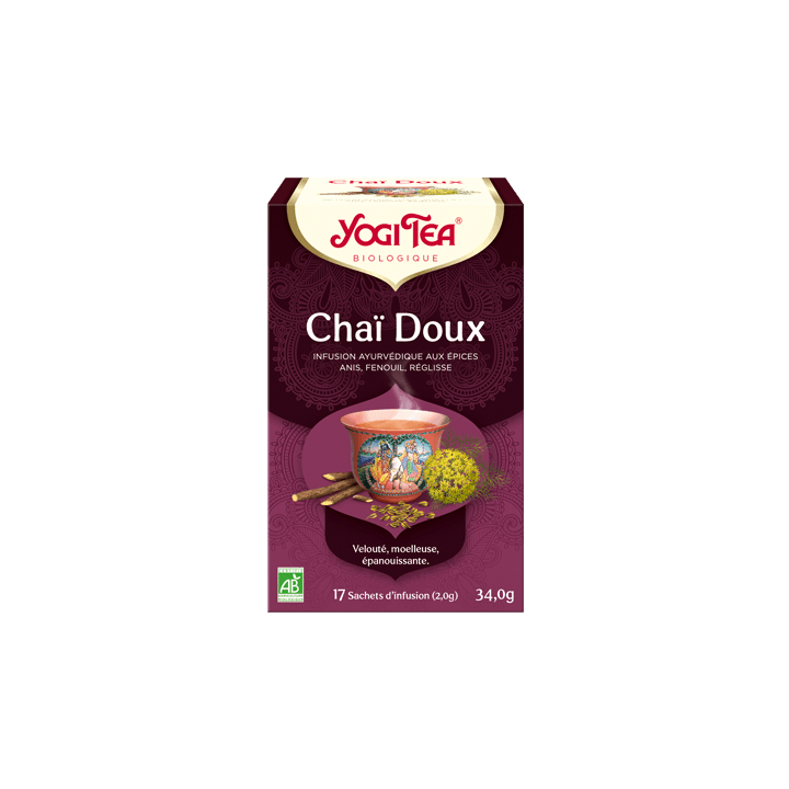Bio Chai süß Yogi Tee - Box mit 17 Beuteln