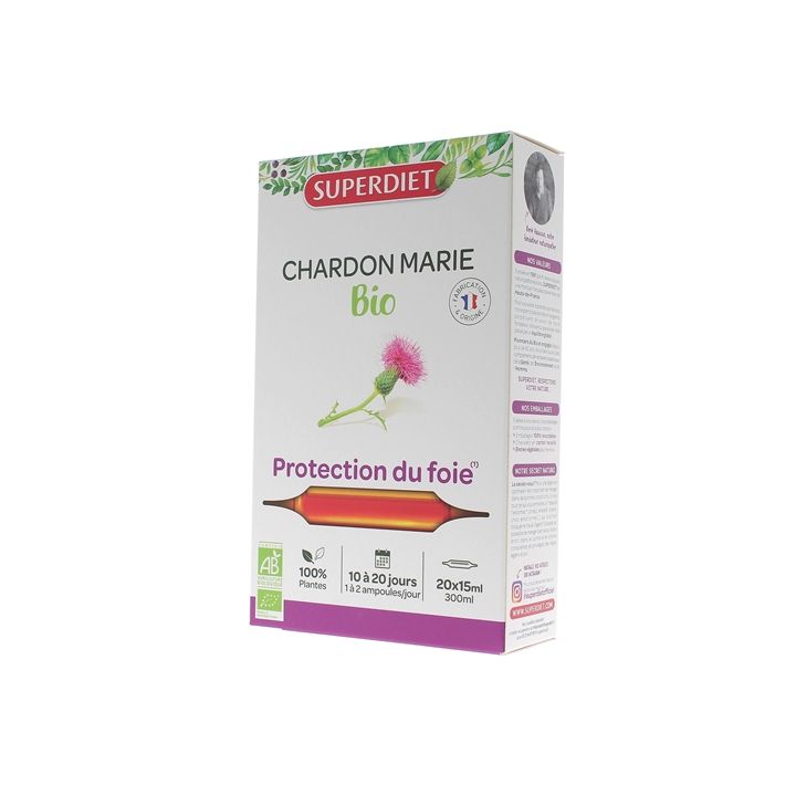Bio Mariendistel Super Diet - 20 Ampullen zu 15 ml