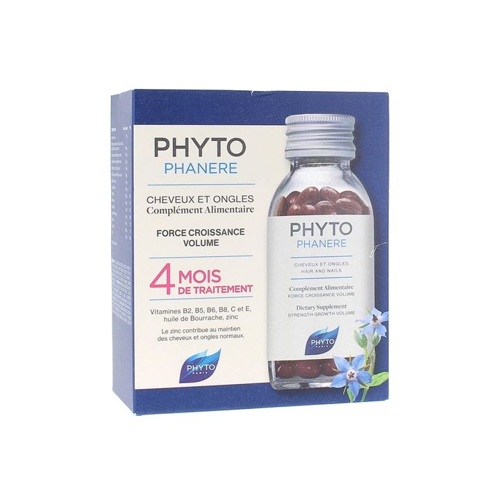 Phytophanère Haare und Nägel Phyto - Packung mit 2x120 Kapseln