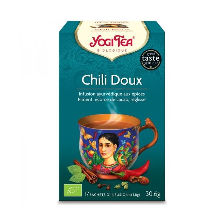 BIO Yogi Tee Süßer Chili - 17 Teebeutel Box