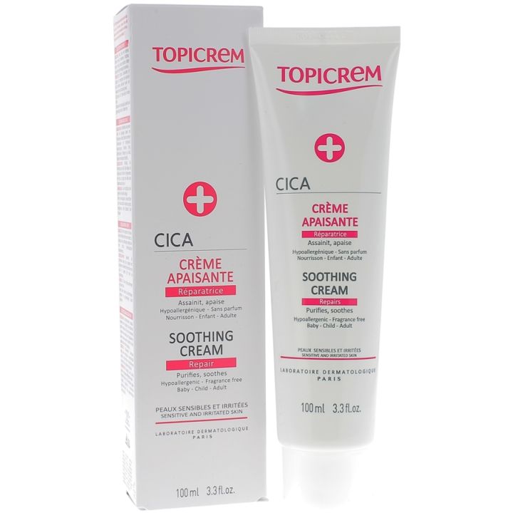Cica beruhigende reparierende Creme Topicrem - Tube mit 100 ml