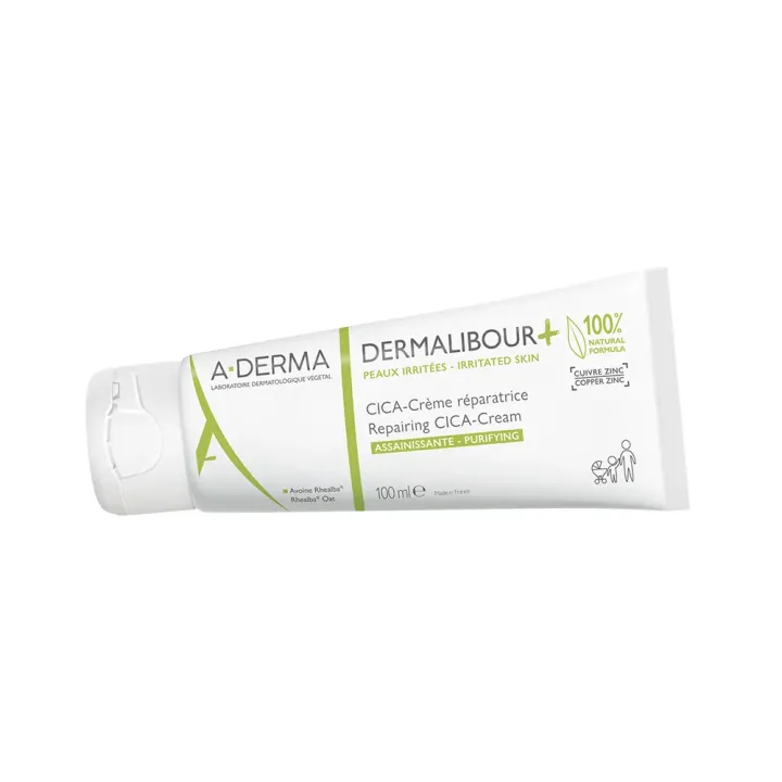 Cica-Creme reparierende und heilende Dermalibour+ A-derma - Tube mit 100 ml