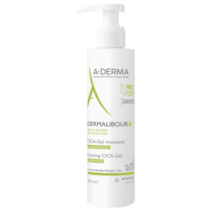 Dermalibour+ CICA - Schäumendes Gel A-Derma - Pumpflasche mit 200 ml