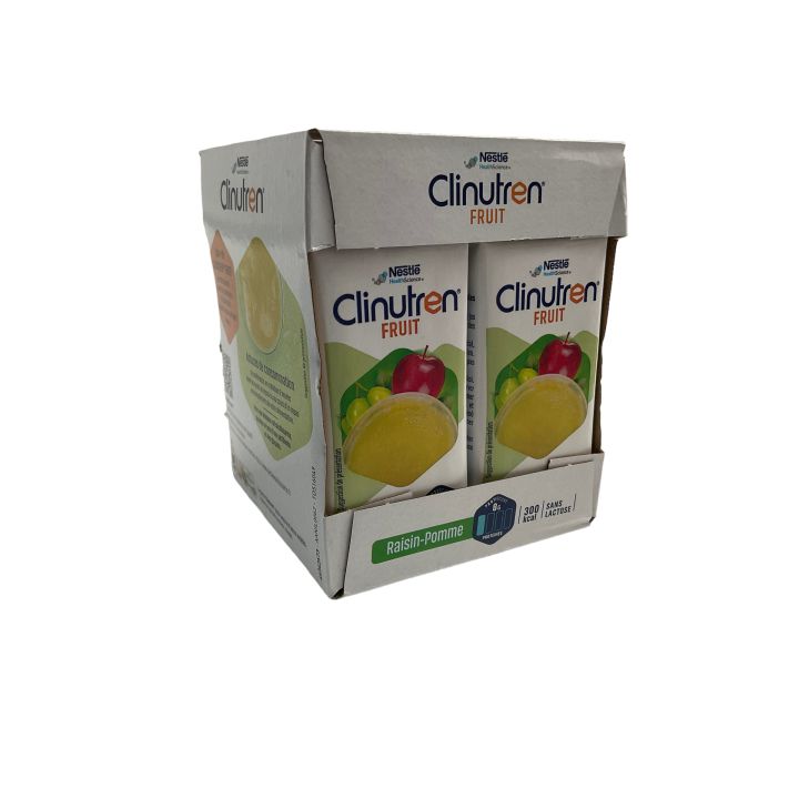 Clinutren Fruchtgeschmack Traube Apfel Nestlé - 4 Packungen à 200 ml
