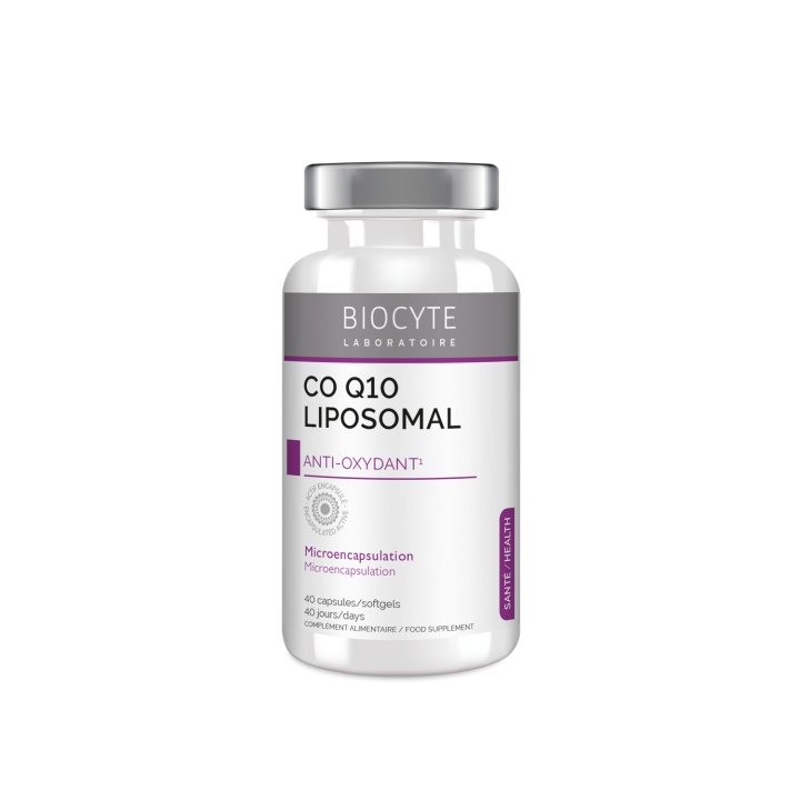 CoQ10 Coenzym Q10 102 mg Biocyte - Packung mit 40 mikroverkapselten Kapseln