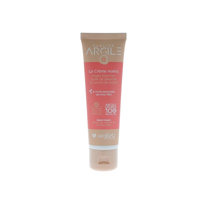 Herz aus Ton die Handcreme Argiletz - Tube mit 50 ml