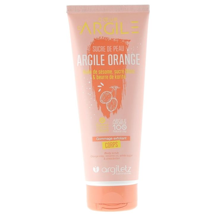 Herz aus Ton Hautzucker orange Ton Argiletz - Tube mit 200 ml