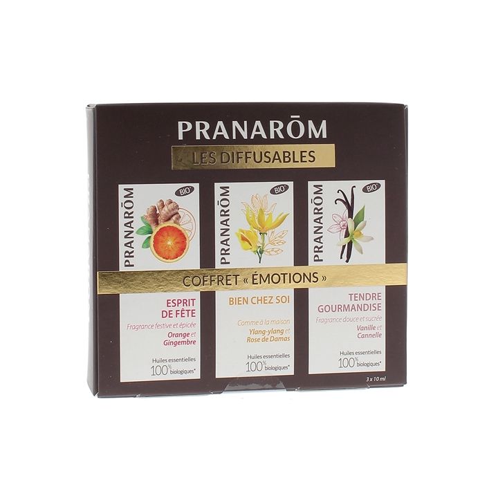 Coffret Emotionen Die Diffusoren Pranarom - Set mit 3 Fläschchen à 10ml
