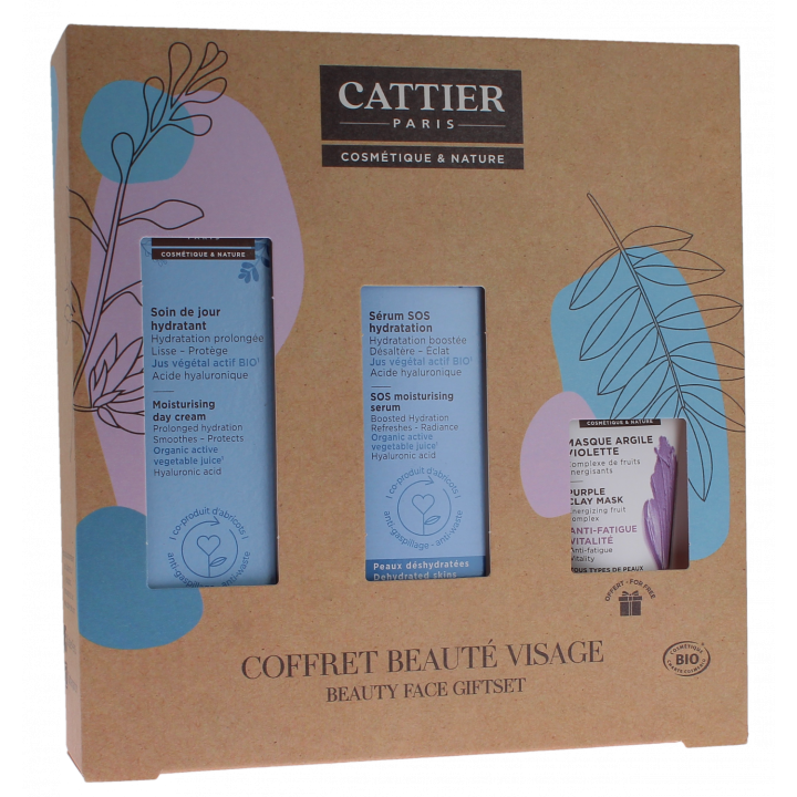 Bio-Gesichtspflege-Set Cattier - Set mit 3 Produkten