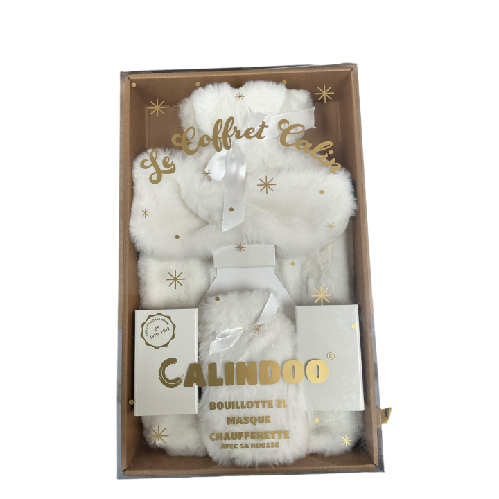 Calindoo Wärmflasche, Maske und Heizkissen Set - Set mit 3 Produkten