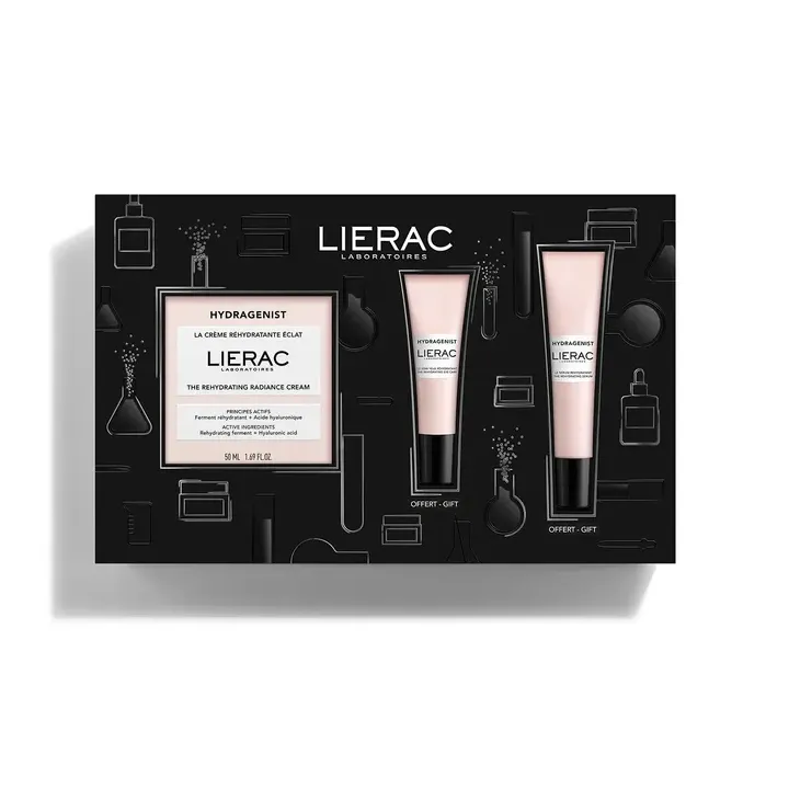 Hydragenist Set mit strahlender Feuchtigkeitscreme von Lierac - Set mit 3 Produkten