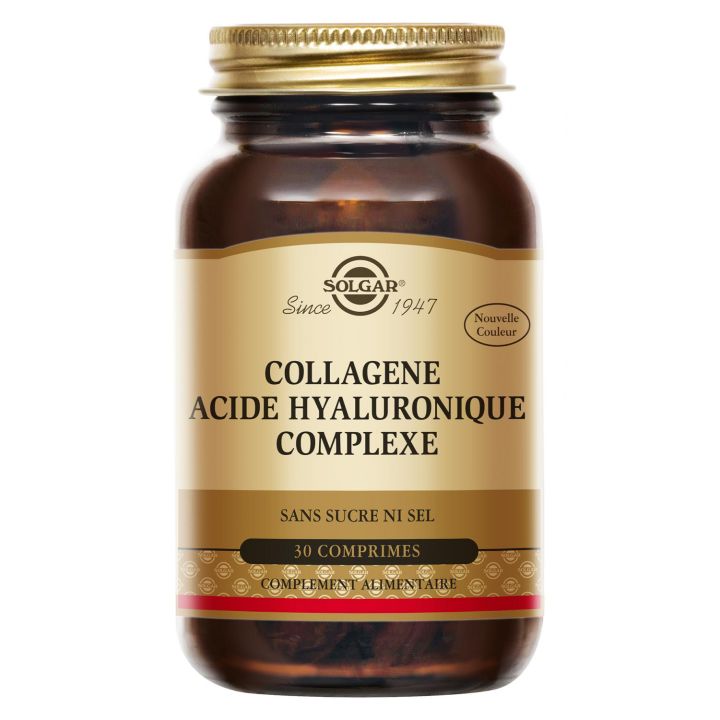 Kollagen Hyaluronsäure Komplex Solgar - Packung mit 30 Tabletten