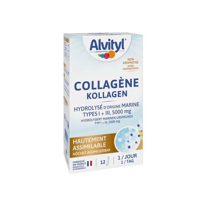 Hydrolysiertes Kollagen Alvityl - Box mit 12 Sticks