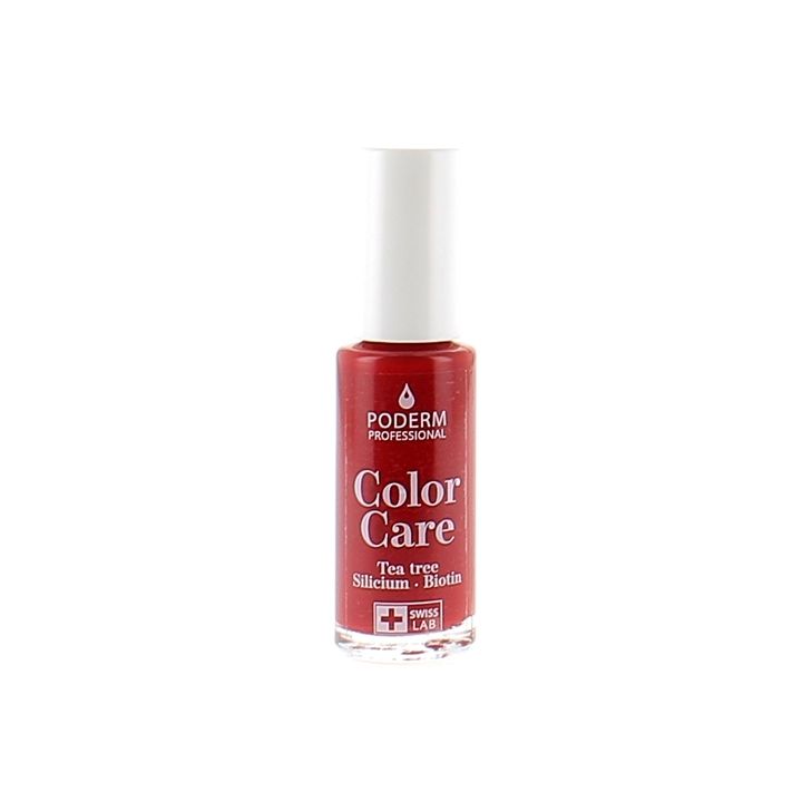 Color Care Nagellack Rot Allure 253 Poderm - Flasche mit 8 ml