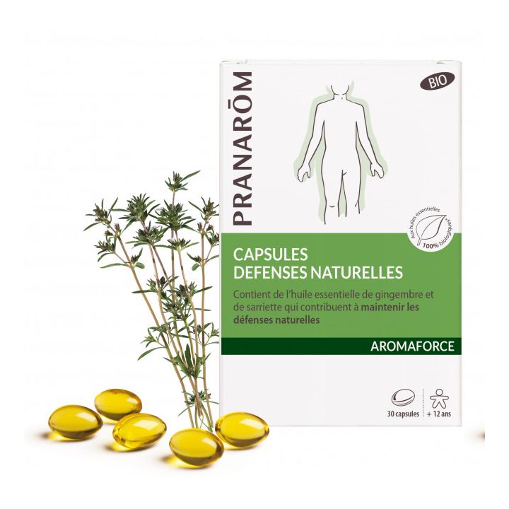 Natürliche Abwehrkräfte Bio Aromaforce Pranarom - Packung mit 30 Kapseln