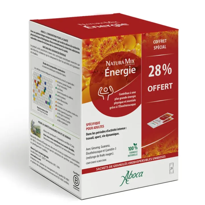 Naturamix Energie Aboca - Box mit 28 Beuteln