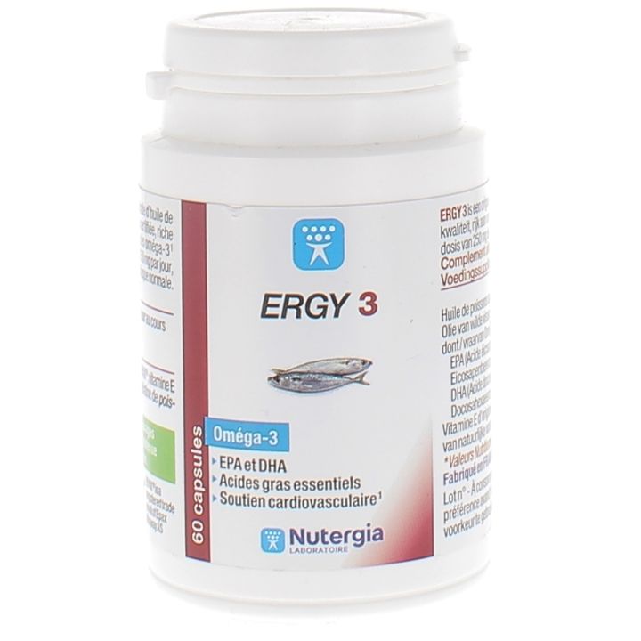 Ergy 3 Nutergia - Packung mit 60 Kapseln