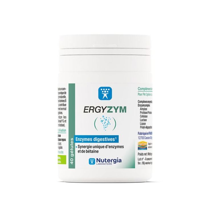 Ergyzym Nutergia - Packung mit 40 Kapseln