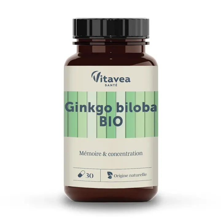 Ginkgo Biloba bio Vitavea - Dose von 30 Kapseln