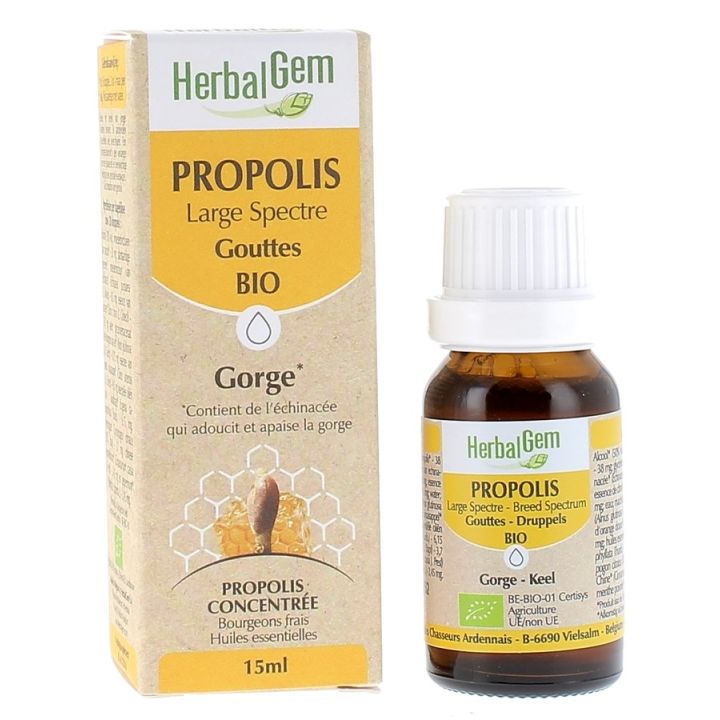 Bio Propolis Breitband HerbalGem - Flasche mit 15 ml