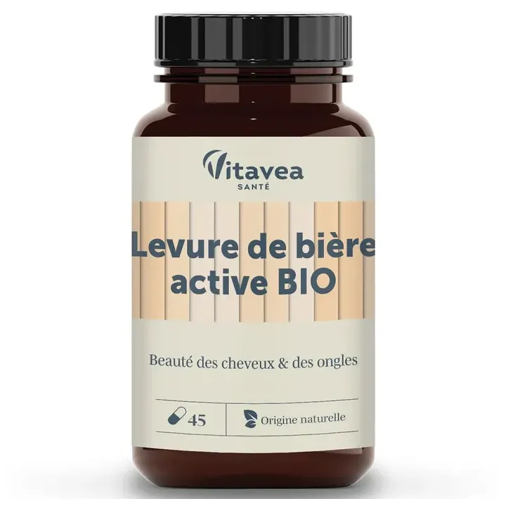 Aktive Bio-Bierhefe Vitavea - Dose mit 45 Kapseln