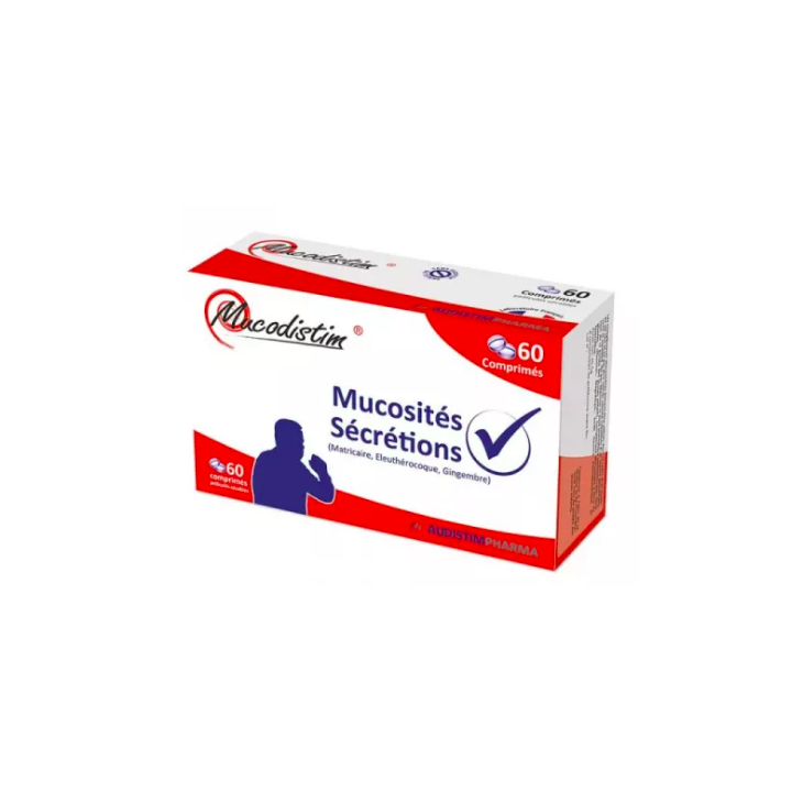 Mucodistim Mukositäten und Sekrete AudistimPharma - Packung mit 60 Tabletten